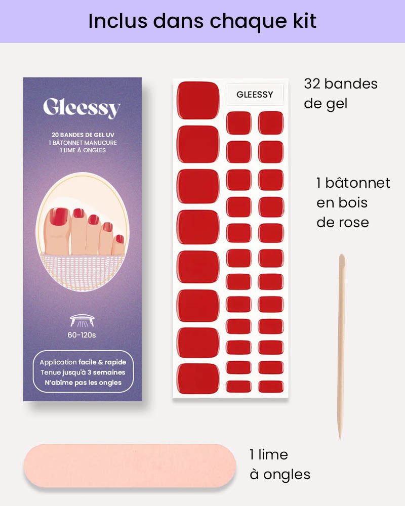 Pédicure - Hailey rose - Gleessy