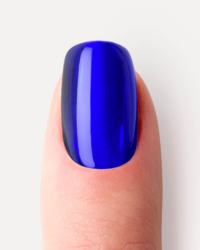 Vernis à Ongles Bleu Chromé - Marque Petugons, Durée 7 Jours, Neuf Dans Son Emballage