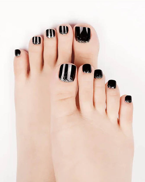 Pédicure - Noir argenté - image